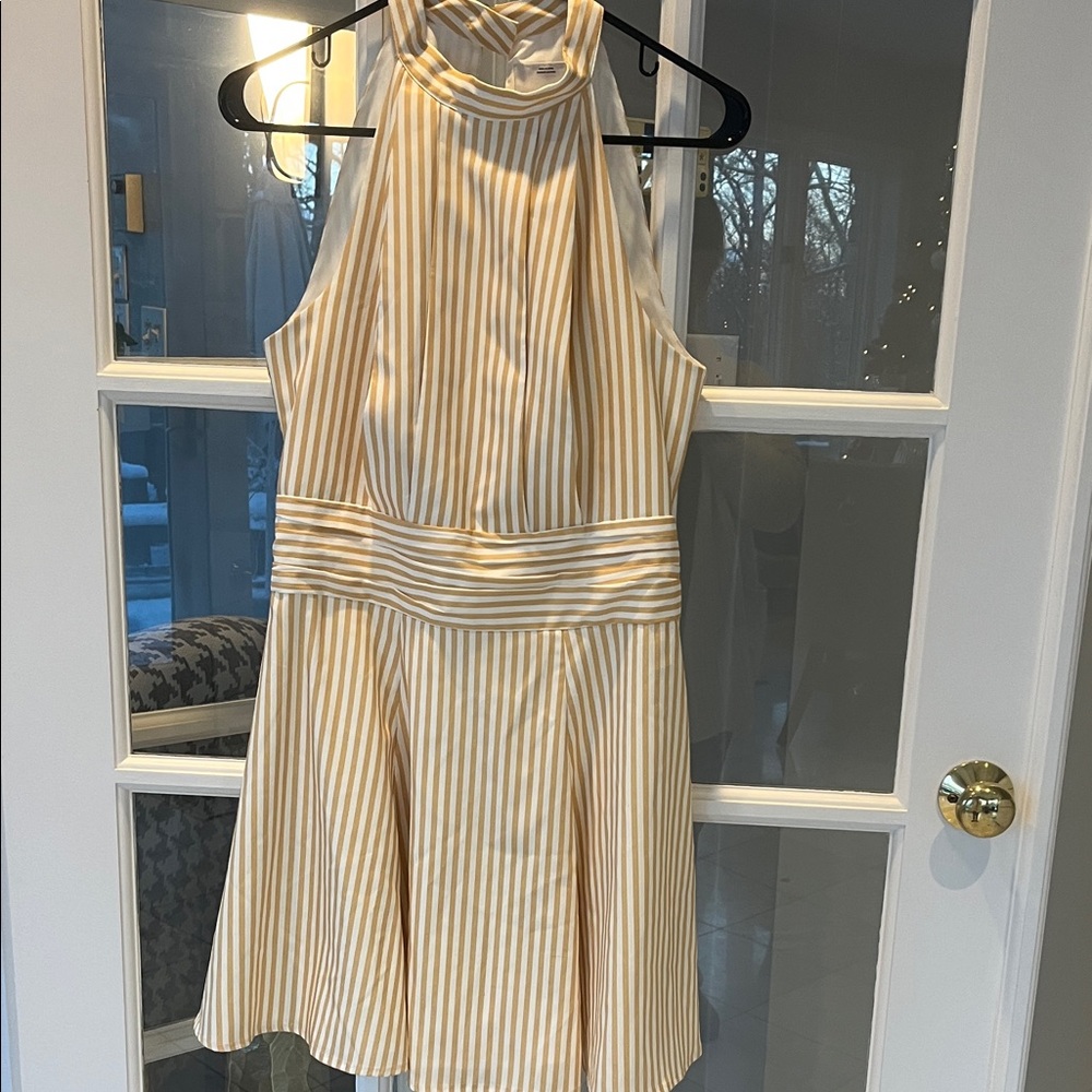 C/MEO Collective Yellow Striped Dress - Picture 3 of 4